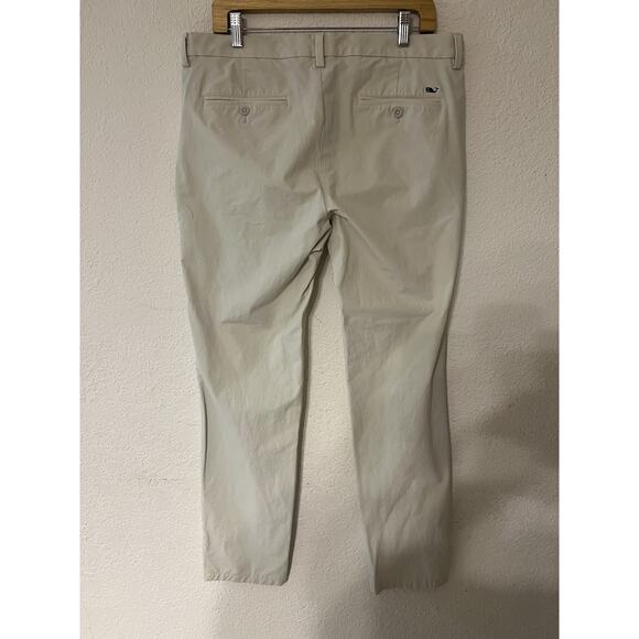 Vineyard Vines Performance 36x30 Beige Golf Chino Pants Stretchy - Picture 2 of 7